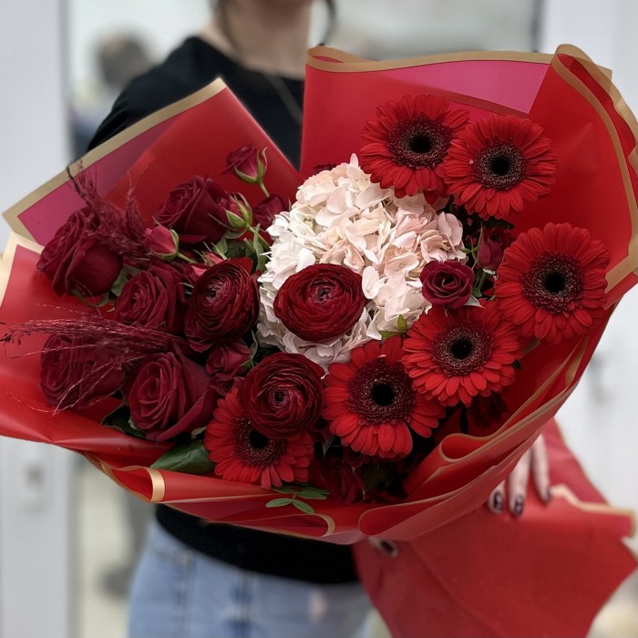 Авторский букет Пламя чувств