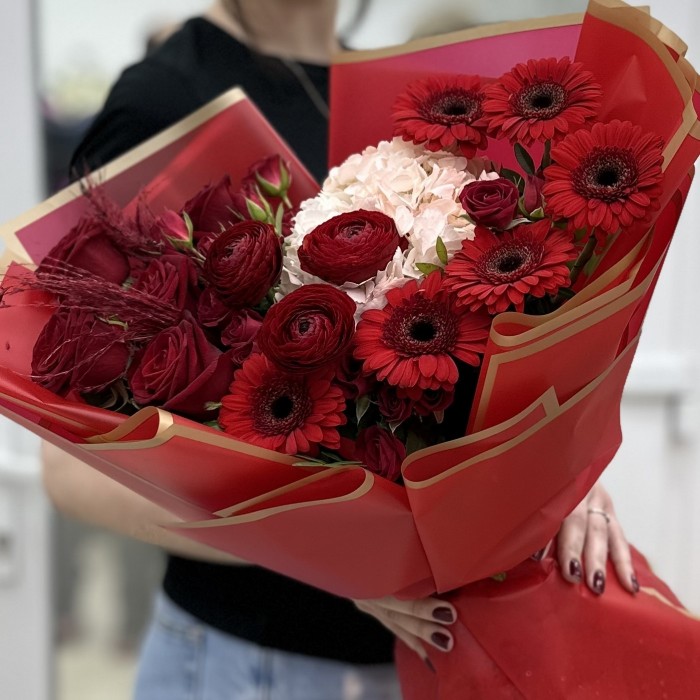 Авторский букет Пламя чувств