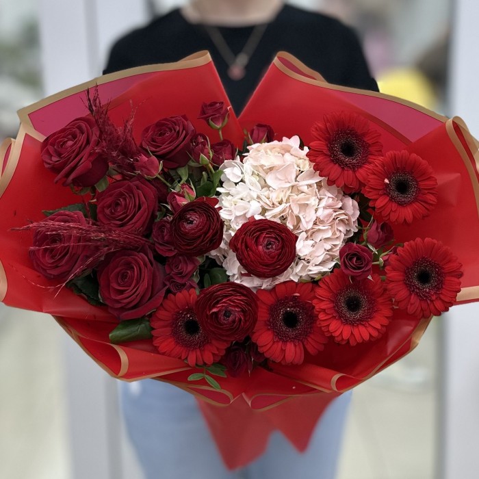 Авторский букет Пламя чувств