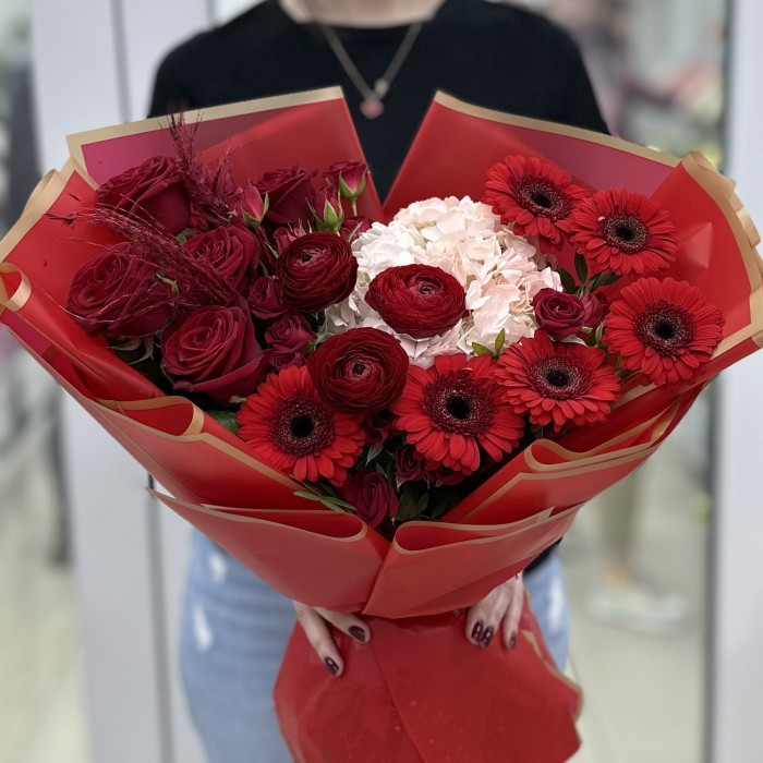 Авторский букет Пламя чувств