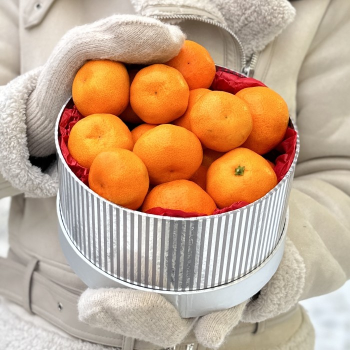 Большая Подарочная коробка с мандаринами