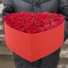 Большая коробка Сердце с розами