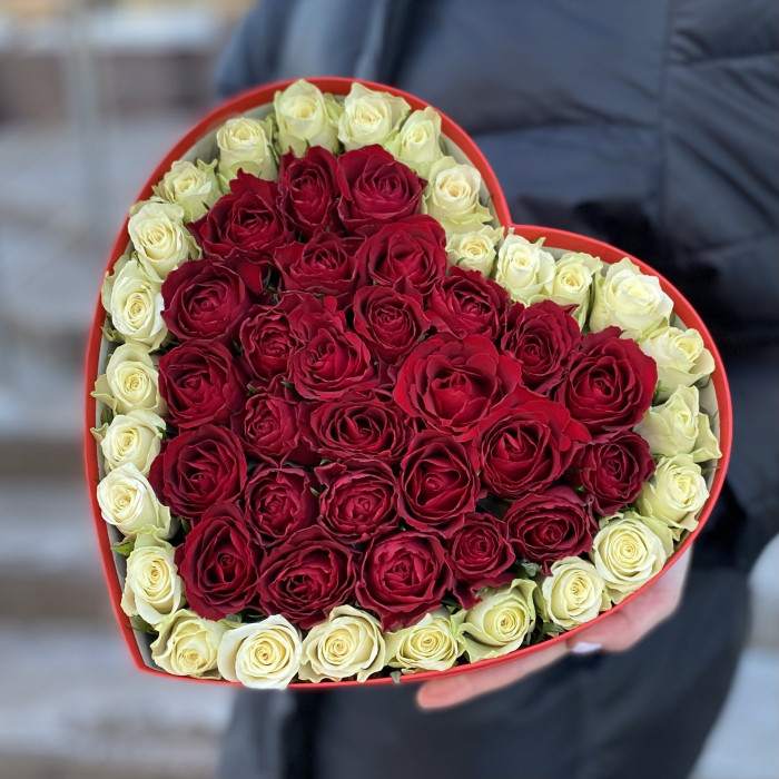 Большая коробка Сердце - Люблю тебя