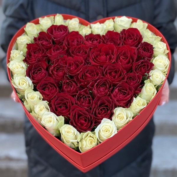 Большая коробка Сердце - Люблю тебя