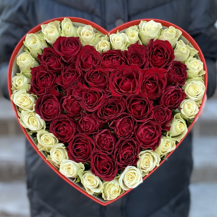 Большая коробка Сердце - Люблю тебя