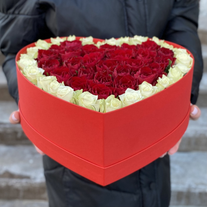 Большая коробка Сердце - Люблю тебя