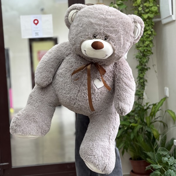 Большой серый медведь 150 см