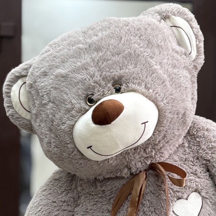 Большой серый медведь 150 см