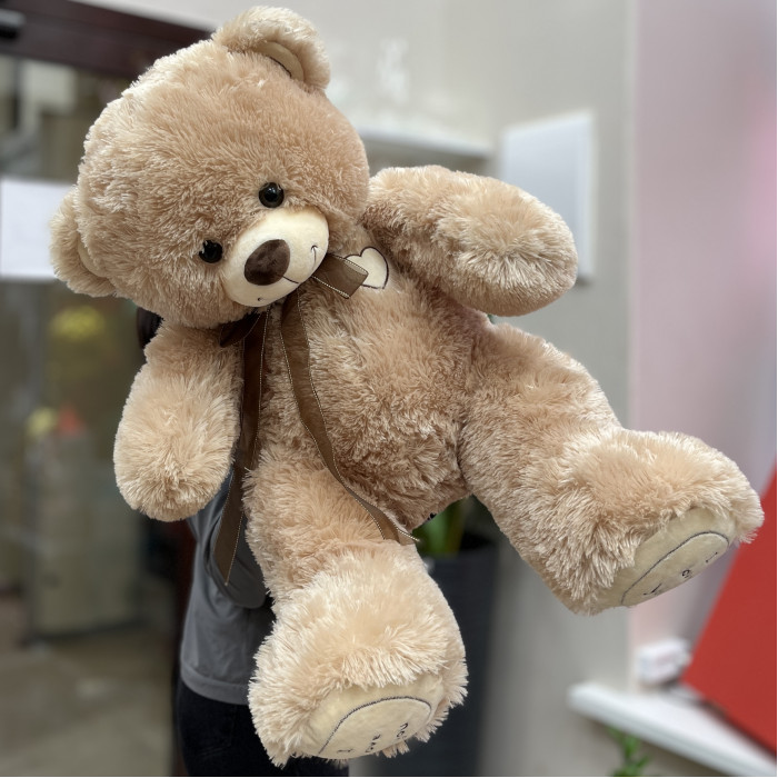 Большой медведь коричневого цвета 110 см