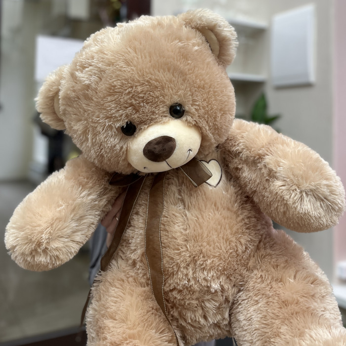 Большой медведь коричневого цвета 110 см