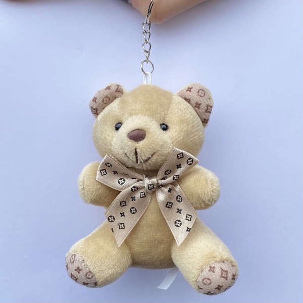 Брелок мишка бежевый 10 см