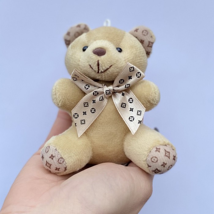 Брелок мишка бежевый 10 см