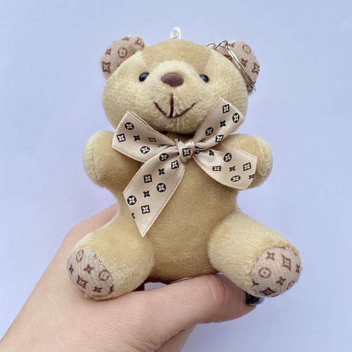 Брелок мишка бежевый 10 см