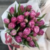 Букет Для мамы из розовых тюльпанов и пионовидных роз