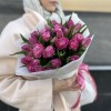 Букет Для мамы из розовых тюльпанов и пионовидных роз