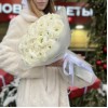Букет из 51 белого Ранункулюса