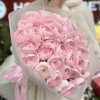 Букет из 51 розового Ранункулюса