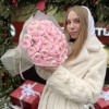 Букет из 51 розового Ранункулюса
