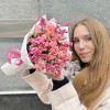 Букет из кустовых роз Жемчужная свадьба