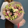 Букет из махровых розовых эустом и антиринумом