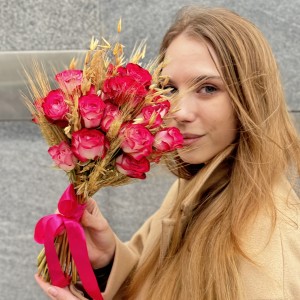 Букет невесты Малиновый аромат Букет невесты Малиновый аромат