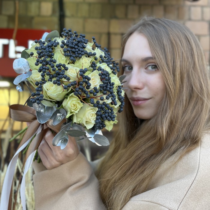 Букет невесты Монохром