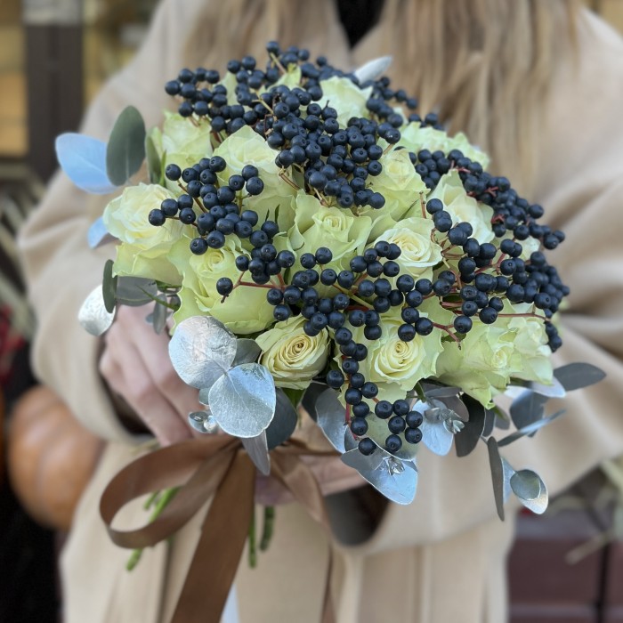 Букет невесты Монохром