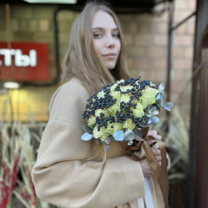 Букет невесты Монохром