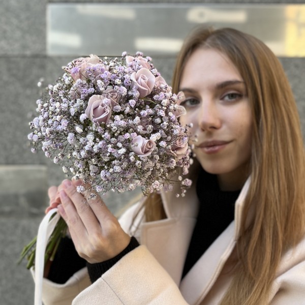 Букет невесты из кустовых роз Лунная Магия