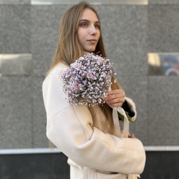 Букет невесты из кустовых роз Лунная Магия