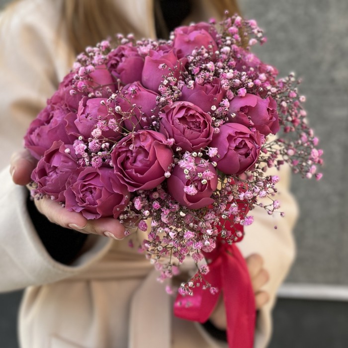 Букет невесты из роз Мисти Баблс