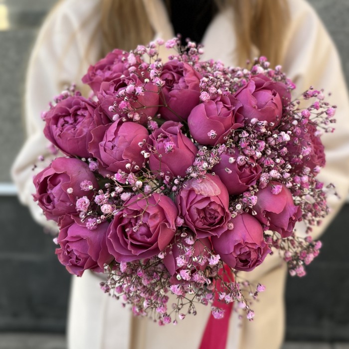 Букет невесты из роз Мисти Баблс