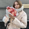 Букет пионовидных тюльпанов и роз для Мамы