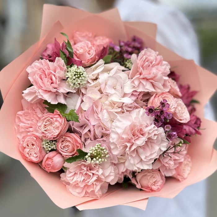 Букет Фантазия с гортензией