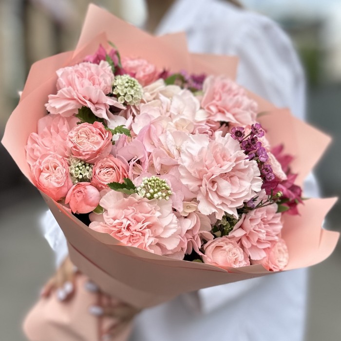 Букет Фантазия с гортензией