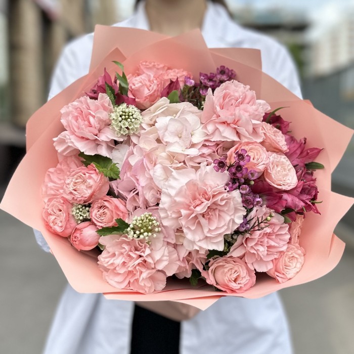 Букет Фантазия с гортензией