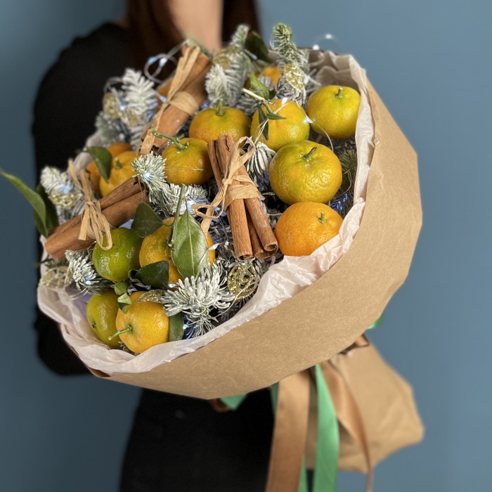 Новогодний букет Ароматные мандаринки