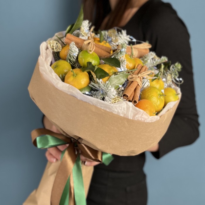 Новогодний букет Ароматные мандаринки