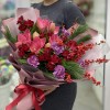 Букет Пламенный закат с амариллисом