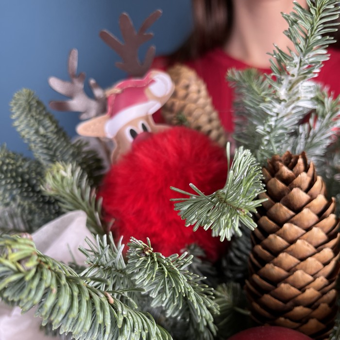 Новогодний букет с предсказаниями