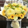 Букет с хризантемами Солнечный день