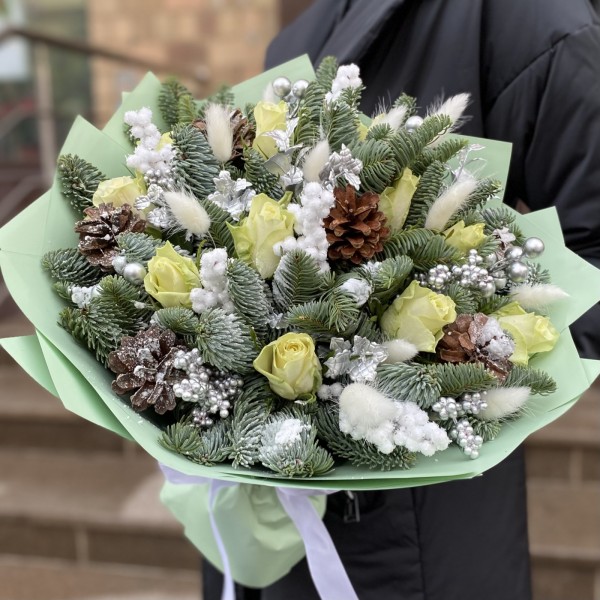 Букет Свежесть Зимы с нобилисом