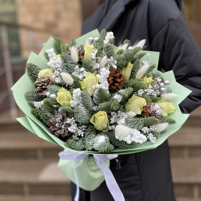 Букет Свежесть Зимы с нобилисом