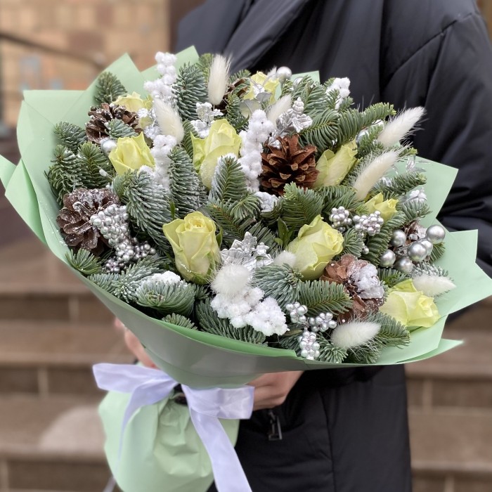 Букет Свежесть Зимы с нобилисом