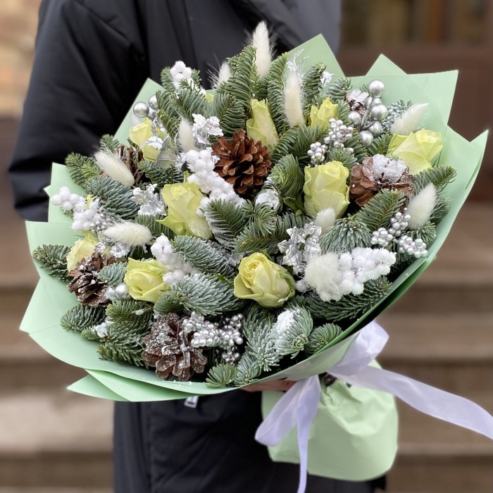 Букет Свежесть Зимы с нобилисом