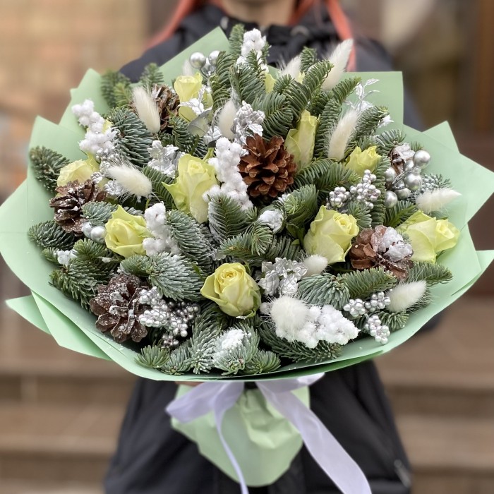 Букет Свежесть Зимы с нобилисом