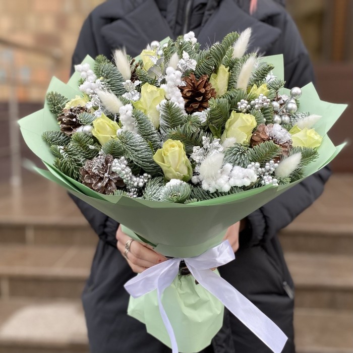 Букет Свежесть Зимы с нобилисом