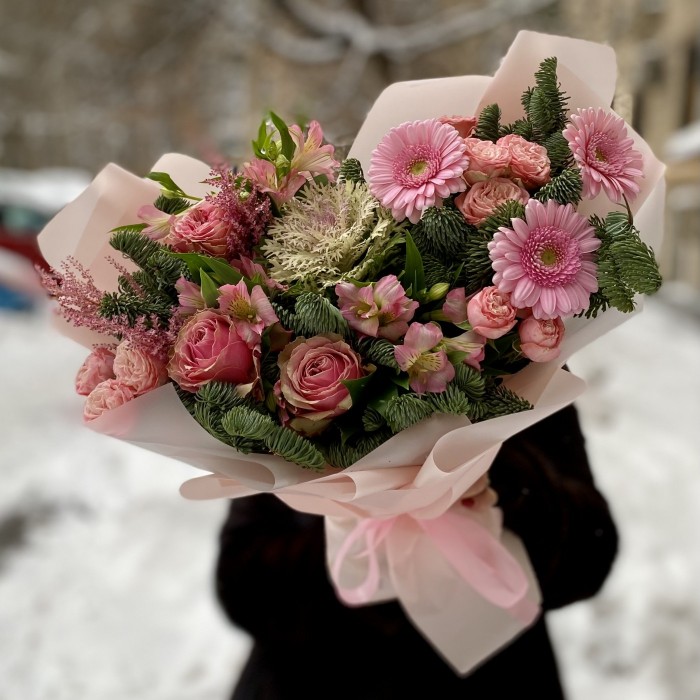 Букет Зимний полдень с нобилисом