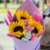 Букет Для девочки с подсолнухами