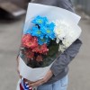 Букет хризантем Люблю Россию